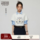 Teenie Weenie小熊女裝正肩T恤2025夏季新款白色學(xué)院運動(dòng)休閑短袖 象牙白 S