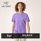 ARC'TERYX始祖鳥(niǎo) KRAGG SL COTTON BLURRED BIRD CREW SS 女子 棉質(zhì)短袖T恤 ASTER / WHITE/山菀紫/白色 S
