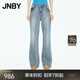 JNBY/江南布衣【商場(chǎng)同款】25秋新品牛仔褲棉質(zhì)水洗喇叭褲女5P8E15000 995/牛仔洗藍 M