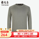雅戈爾（YOUNGOR）T恤男士秋冬青年男T恤棉混紡面料透氣舒適商場(chǎng)同款 綠色 M (100)