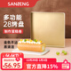 三能（SANNENG）不沾烤盤(pán)提拉米蘇蛋糕面包馬卡龍瑞士卷模具金盤(pán)廣式月餅烤盤(pán) 280*280*30mm方形烤盤(pán) SN13123