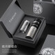 壹滴水（edish）雙層鈦保溫杯茶水分離杯男女士泡茶杯高端送禮鈦杯 皓月銀480mL【內外鈦+玻璃杯套裝】