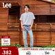 Lee涼涼褲25新品723修身直筒復古淺藍男涼感牛仔褲
