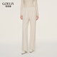 歌莉婭 冬季新品  針織直筒長(cháng)褲  1EDL1I22A 07W米色 XS
