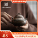 小院遇見(jiàn)創(chuàng  )意柴燒小號西施壺功夫茶具禪意粗陶家用泡茶壺手工 柴窯梨型壺（大號） 160ml