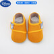 迪士尼春秋防滑地板襪室內兒童早教地板鞋卡通透氣幼兒隔涼軟底學(xué)步襪套 黃色 1雙 1雙 均碼 M-底長(cháng)13.7cm【16個(gè)月-2歲】