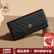 稻草人頭層牛皮錢(qián)包女2026新款大容量長(cháng)款錢(qián)包皮夾女士卡包高級感手拿包 黑色-A款錢(qián)包