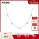 Arsis銀飾幸運符號星悅蝴蝶鎖骨鏈原創(chuàng  )設計氣質(zhì)項鏈女送女友生日禮物 星悅蝴蝶鎖骨鏈（五蝶版銀色）