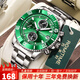 羅米緹慕手表男士石英表 瑞士認證水鬼系列防水名表學(xué)生多功能全自動(dòng)男表 RM6002/綠圈綠面/深度防水