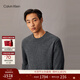 Calvin Klein高級成衣系列秋冬男士休閑通勤ck凈色圓領(lǐng)打底衫羊絨衫針織衫毛衣 P7G-英雄灰 L