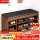 米客米家（MIKEMIJIA）鞋柜換鞋凳子家用門(mén)口簡(jiǎn)易置物架出租屋用多層鞋子收納架可坐鞋柜 店長(cháng)推薦款-可拆卸款|80*32*52CM