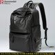 羅梅達爾（Rommedal）商務(wù)雙肩包男大容量男士背包16寸頭層牛皮男士雙肩包電腦包旅行包 黑色【高43*寬30*厚15cm】當日/次日達