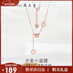 周大生【新年禮物】小蠻腰項鏈送女生輕奢小眾高級感純銀鎖骨鏈送女友