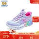 Skechers斯凱奇閃穿鞋商場(chǎng)同款兒童一腳蹬休閑鞋中大童愛(ài)心亮燈鞋303755L