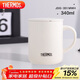 膳魔師（THERMOS）保溫杯340ml男女士?jì)和R克咖啡杯元旦新年禮物JDG-351 奶白色