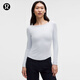 lululemon丨Hold Tight 女士緊身剪裁船型領(lǐng)口長(cháng)袖 T 恤 LW3IVTS 淀粉藍 XS /4