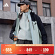 adidas拒水加絨內膽三合一連帽外套男女秋冬阿迪達斯官方輕運動(dòng)   質(zhì)感灰   L