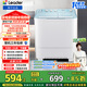 統帥（Leader）海爾出品 波輪洗衣機 半自動(dòng)雙缸 12公斤雙桶大容量 京東自營(yíng)以舊換新補貼XPBL120-588