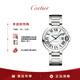 卡地亞(Cartier)藍氣球系列機械腕表白盤(pán)鋼帶36.6mmWSBB0048 禮物
