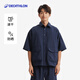迪卡儂SPW泡泡紗短袖男夏襯衫透氣寬松防曬運動(dòng)速干T恤-5543566