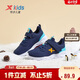 特步（XTEP）兒童童鞋男女童中大童戶(hù)外魔術(shù)貼搭帶棉鞋 深邃藍/海灣藍 38碼