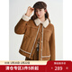 獨束大碼女裝【溫暖壁爐】復古皮毛一體外套2025新款保暖環(huán)保皮草 栗棕色 L （尺碼：2）
