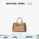 MICHAEL KORS【新年禮物】邁克高仕 MK Emilia 小號皮質(zhì)通勤手提包單肩斜挎包 駝色 222 小號