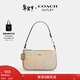蔻馳（COACH）【禮物】新款奧萊女士女包彩虹色經(jīng)典標志NOLITA 19號手袋單肩包 SV/沙黃色 混合色