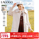 LAGOGO米色中長(cháng)款毛呢外套女拉谷谷冬季新款簡(jiǎn)約溫柔減齡元氣大衣 米色(T2) M 160/38