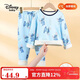 迪士尼寶寶（Disney Baby）童裝兒童保暖內衣男女童加絨套裝中小童冬季加厚睡衣 藍色 110