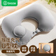 畢亞茲充氣u型枕旅行便攜頸枕坐車(chē)飛機u形枕護頸旅游出行靠脖按壓式枕頭