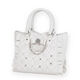 羅莉塔托托特包少女新款可愛(ài)手提珍珠水鉆Lolita斜挎包蝴蝶結單肩 白色