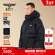 BOY LONDON【極寒系列】冬男女同款黑色連帽寬松保暖羽絨服N28903 黑色 M 偏大