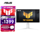 華碩VG27AQL5A-W 27英寸顯示器2K 180Hz顯示器210Hz FastIPS FreeSync 0.3ms響應HDR400