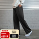 有志者（UZIS）直筒運動(dòng)長(cháng)褲男秋冬加絨加厚針織籃球褲子彎刀馬吉衛褲拉 石墨灰 L