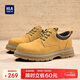 海瀾之家（HLA）男鞋復古百搭工裝鞋子男士休閑皮鞋HAAGZM2EAZ039 土黃色41