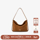 半坡飾族（bampo）綿綿包中號 頭層牛皮hobo包新款通勤麂皮單肩斜挎托特包新年禮物 枇杷棕724
