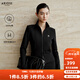 艾諾絲雅詩(shī)【商場(chǎng)同款】2025冬季新款通勤百搭修身上衣全棉短外套女40931092 黑色 L