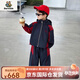Burwilde國際品牌男童套裝春秋款2025新款痞帥小男孩 紅色套裝 150 cm