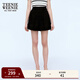 Teenie Weenie小熊女裝夏裝簡(jiǎn)約設計感時(shí)尚前褶裥休閑短褲通勤褲子 黑色 S (160)
