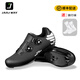 JAAJ-WAY鎖鞋公路車(chē)+鎖踏套裝騎行鞋無(wú)鎖專(zhuān)業(yè)騎行裝備公路自行車(chē)透氣防滑 【加強款】公路鎖鞋-黑色 41