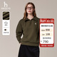 哈吉斯（HAZZYS）女裝 秋季款女士【PHIZ系列】寬松半門(mén)襟拉鏈套頭衛衣女