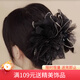 向晚發(fā)夾網(wǎng)紗花朵羽毛抓夾女增發(fā)量發(fā)卡高級感鯊魚(yú)夾發(fā)夾發(fā)飾三八禮物