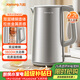 九陽(yáng)（Joyoung）熱水壺燒水壺電水壺 2.2超大容量 1800W速熱 雙層精鋼 304不銹鋼內膽K22FD-W501