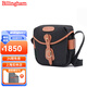 白金漢（Billingham）Hadley Digital微單相機包單肩斜跨旅行便攜攝影包男女2.5升適用于富士X-T5/索尼A7C2照相機收納袋 黑色帆布/棕褐色皮革 501301-70