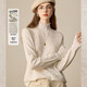 南瓜谷 真絲羊絨疊搭羊毛針織衫時(shí)尚蕾絲內搭黑色/白色打底衫女 經(jīng)典白色 M