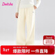 笛莎（DEESHA）女童加絨闊腿褲2025秋冬款保暖休閑褲童裝女寶寶寬松長(cháng)褲