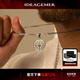 IDEAGEMER指南針項鏈男士時(shí)尚潮流小眾設計痞帥百搭男生圓牌吊墜禮物送男友 指南針吊墜-鈦鋼盒子鏈-50CM