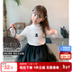 左西女童打底衫內搭秋冬裝2025新款女孩兒童保暖衣T恤上衣 白色 130