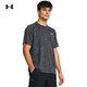 安德瑪（Under Armour）UA Tech男子紋理訓練運動(dòng)短袖T恤1382796 黑色001   M   